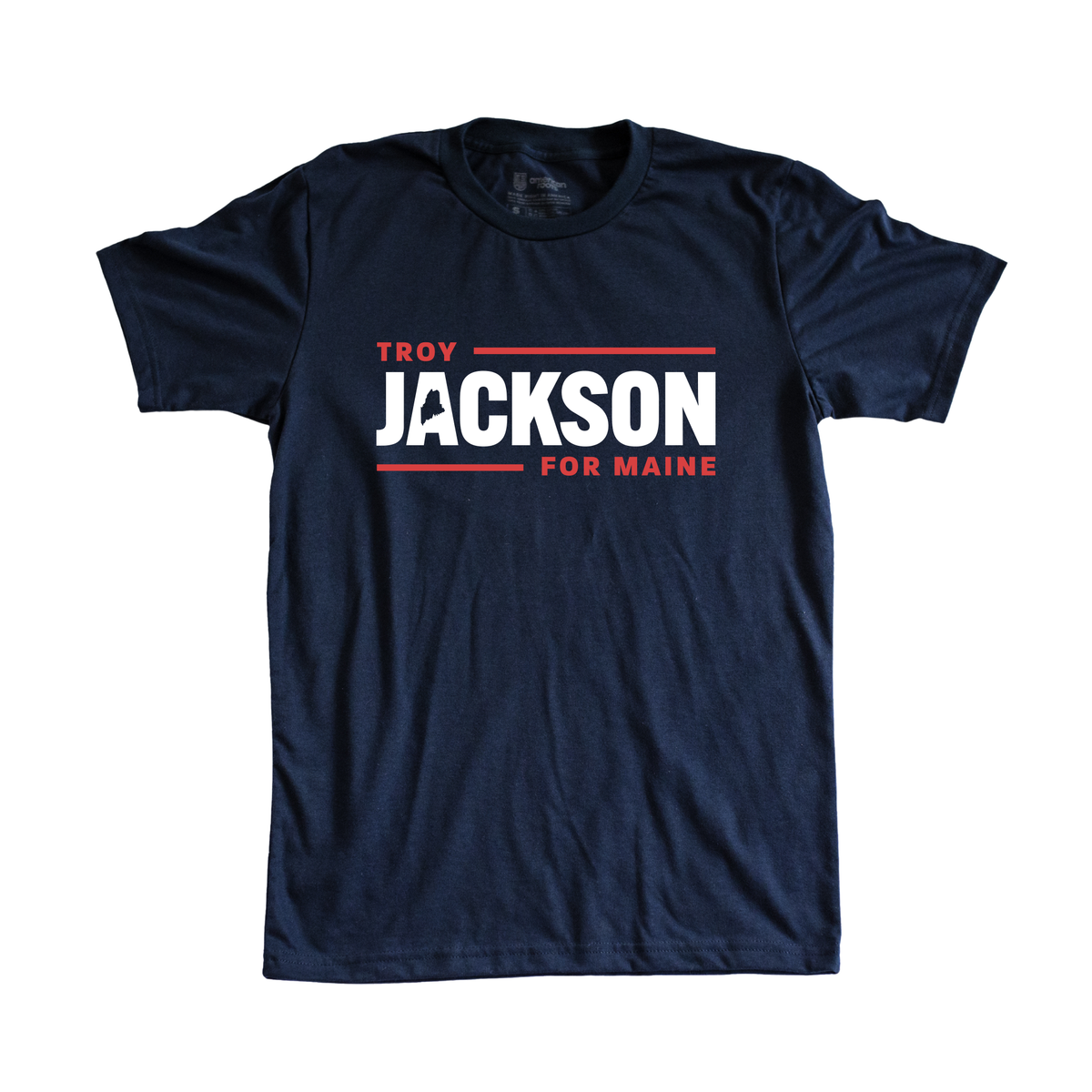 Troy Jackson for Maine Navy Tee