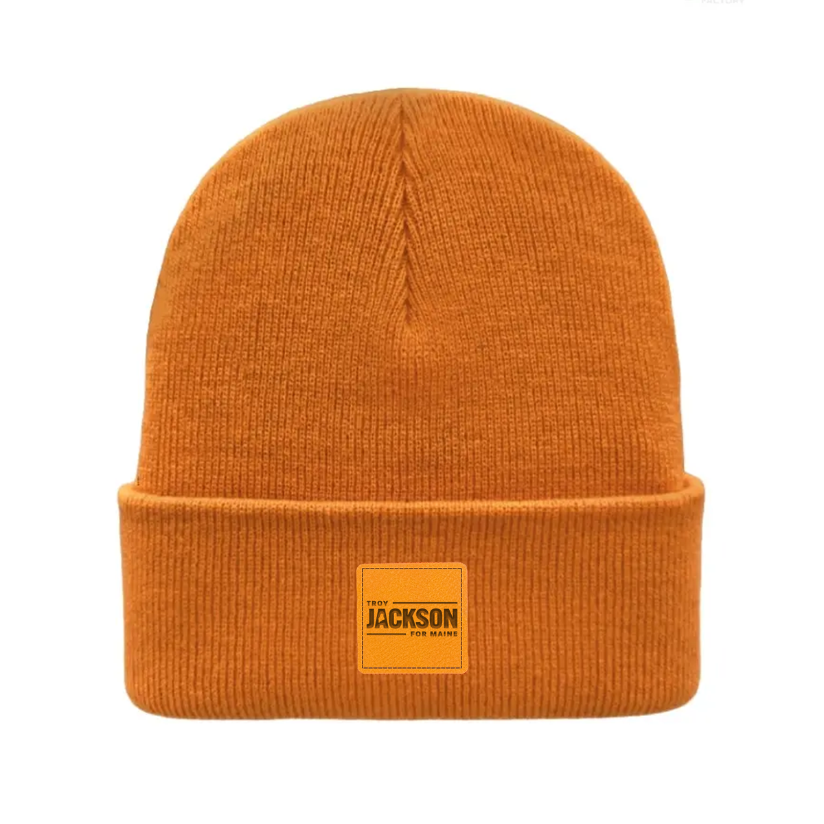 Troy Jackson for Maine Orange Knit Beanie